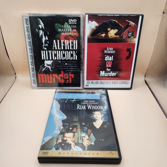 Other - Alfred Hitchcock DVD Lot Dial M for Murder, Rear Window, Murder (1930)